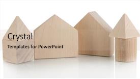  Presentation with michelle obama white house - Amazing presentation having cubic - wood houses isolated on white backdrop and a coral colored foreground