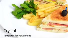  Presentation with potato - Presentation theme consisting of cucumber and a potato free background and a  colored foreground