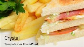  Presentation with potato - Slide deck having cucumber and a potato free background and a  colored foreground