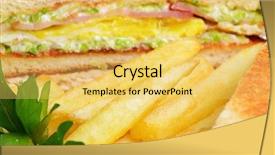  Presentation with free hockey - Presentation enhanced with cucumber and a potato free background and a  colored foreground