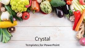  Presentation with colorful first birthday frame - Audience pleasing theme consisting of cucumber free - different colorful vegetables arranged backdrop and a white colored foreground