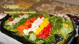  Presentation with self - Theme enhanced with cucumber free - salad self service restaurant background and a tawny brown colored foreground