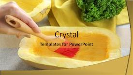  Presentation with olive oil and berries - Presentation theme having cucurbita pepo - applying olive oil on half background and a  colored foreground