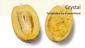  Presentation with spaghetti - Presentation featuring cucurbita pepo - cooked spaghetti squash on white background and a blonde colored foreground