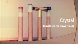  Presentation with hang - Amazing presentation theme having cue stick hang on wall filtered image processed vintage effect backdrop and a coral colored foreground