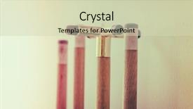  Presentation with hang - Audience pleasing PPT theme consisting of cue stick hang on wall filtered image processed vintage effect backdrop and a soft green colored foreground