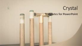  Presentation with hang - Cool new theme with cue stick hang on wall filtered image processed vintage effect backdrop and a lemonade colored foreground