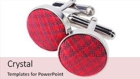  Presentation with pair of compass - Colorful slides enhanced with cuffs - pair of cuff links backdrop and a red colored foreground