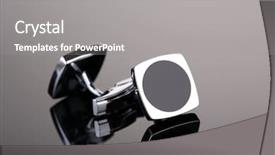  Presentation with dark grey - Presentation enhanced with cuffs - pair of cuff links background and a  colored foreground