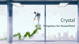  Presentation with media - Audience pleasing theme consisting of cuidado del medio ambiente - make your income grow mixed backdrop and a  colored foreground