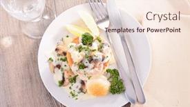  Presentation with culinary - Slide deck consisting of cuisine culinary background and a lemonade colored foreground