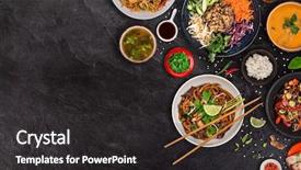 Presentation with vietnam culture - Cool new presentation design with culture divers - asian food background with various backdrop and a dark gray colored foreground