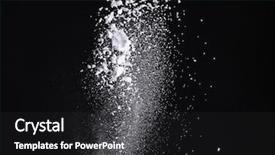  Presentation with flour - Slide set featuring culinary arts - cloud of flour on dark background and a dark gray colored foreground