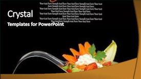  Presentation with decoration - Cool new presentation theme with young couple shopping in a supermarket backdrop and a gray colored foreground