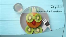  Presentation with chinese food chinese pancake - Amazing presentation theme having culinary arts - plate with creative homemade pancake backdrop and a cool aqua colored foreground