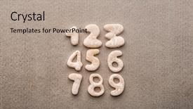  Presentation with made in america - Slides enhanced with culinary arts - set of figures made background and a  colored foreground