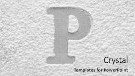  Presentation with flour - Beautiful presentation featuring culinary arts - silhouette of letter p backdrop and a light gray colored foreground