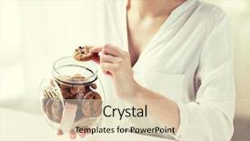  Presentation with junk food - Beautiful slides featuring culinary baking and unhealthy eating backdrop and a lemonade colored foreground