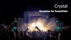  Presentation with medusa - Beautiful presentation theme featuring cullera-spain-august-14th-medusa backdrop and a black colored foreground