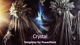  Presentation with folklore - Presentation theme having cult - metaphorical idea of the sun background and a wine colored foreground