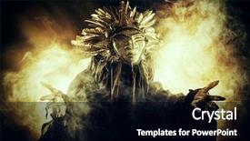  Presentation with folklore - Amazing slide set having cult - metaphorical idea of the sun backdrop and a black colored foreground