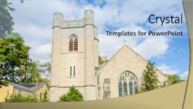  Presentation with harlem new york - PPT theme enhanced with cult america - governors island new york episcopal background and a  colored foreground