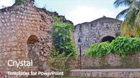  Presentation with mexico - Colorful presentation theme enhanced with cult america - valladolid mexico - convent de backdrop and a violet colored foreground