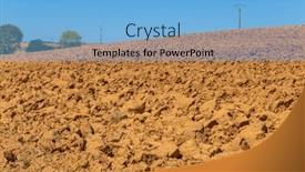  Presentation with spain - Slides having cultivated-field-in-the-extremadura background and a  colored foreground