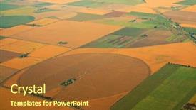  Presentation with farmland - PPT theme with black street musician with sunglasses background and a light gray colored foreground