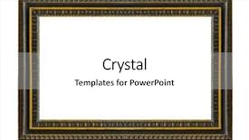  Presentation with picture frame - Amazing slide deck having cultural frames - old wooden picture frame isolated backdrop and a white colored foreground
