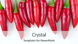  Presentation with chilli - Beautiful PPT theme featuring australian culture - line of 11 hot chilli's backdrop and a  colored foreground
