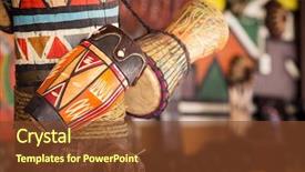  Presentation with africa - Cool new PPT layouts with culture - traditional handmade drums for sale backdrop and a tawny brown colored foreground