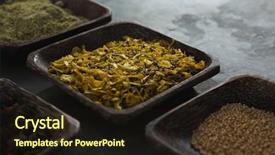  Presentation with culture - Slides enhanced with culture divers - close-up of various spices background and a wine colored foreground