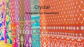  Presentation with culture - Amazing PPT theme having culture india - colorful oriental material in souvenir backdrop and a coral colored foreground