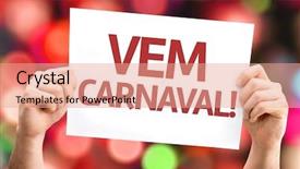  Presentation with carnival - Amazing slide deck having culture latin america - carnival is coming in portuguese backdrop and a coral colored foreground