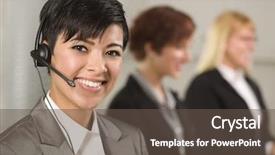  Presentation with hispanic millennials - Slide deck with culture multicultural - pretty hispanic businesswoman with colleagues background and a dark gray colored foreground