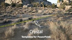  Presentation with csi - Beautiful slides featuring genocide - crime scene skeleton partially buried backdrop and a gray colored foreground