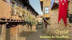  Presentation with medical evaluation of 5 years old boy - Presentation theme consisting of cumalikizik-village-is-a-700 background and a coral colored foreground