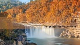 Presentation with kentucky - Slides with cumberland-falls-on-the-cumberland background and a coral colored foreground