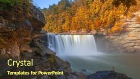  Presentation with kentucky - PPT layouts featuring cumberland-falls-on-the-cumberland background and a tawny brown colored foreground