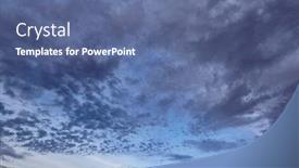  Presentation with summer time - Slide set enhanced with cumulus-cloud-on-summer-day background and a ocean colored foreground