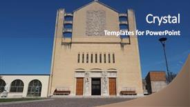  Presentation with church finances - PPT theme enhanced with cuore immacolato di maria church background and a  colored foreground