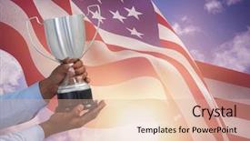  Presentation with a part is a part is a part - Beautiful PPT layouts featuring cup against fluttering american flag backdrop and a lemonade colored foreground