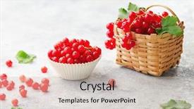  Presentation with baking - Slide set featuring cup and a little wicker background and a soft green colored foreground