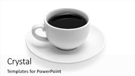  Presentation with brown sugar isolated on white - Cool new PPT theme with cup cofee isolated on white backdrop and a  colored foreground