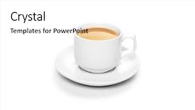  Presentation with cup coffee - Beautiful PPT layouts featuring cup coffee isolated on white backdrop and a white colored foreground