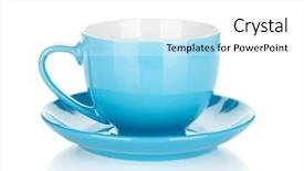  Presentation with pink and blue acrylic smoke white - Slide set having cup isolated on white background background and a white colored foreground