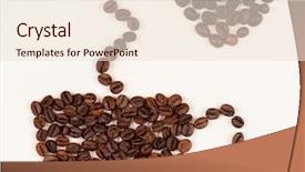  Presentation with fetal heart beat - Beautiful PPT theme featuring cup made of coffee beans backdrop and a lemonade colored foreground