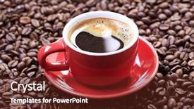  Presentation with coffee beans - Slide deck enhanced with way forward - spring forest as a place background and a  colored foreground.