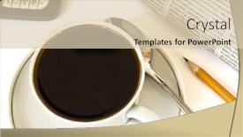  Presentation with coffee cup - Colorful slide deck enhanced with cup-of-coffee-and-newspaper backdrop and a lemonade colored foreground